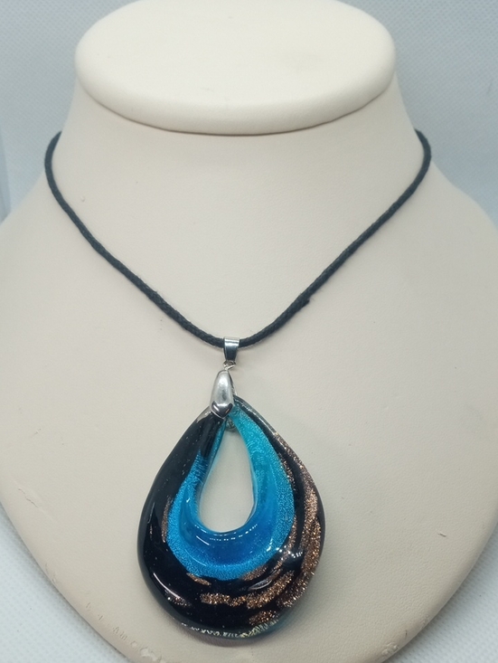 Jewelry - ARTISAN MUDDY GLASS RAINDROP